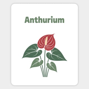 Anthurium Magnet
